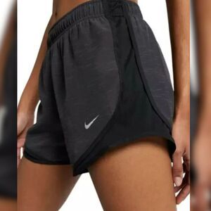 Nike DriFIT Tempo Shorts Gray Black Large Womens